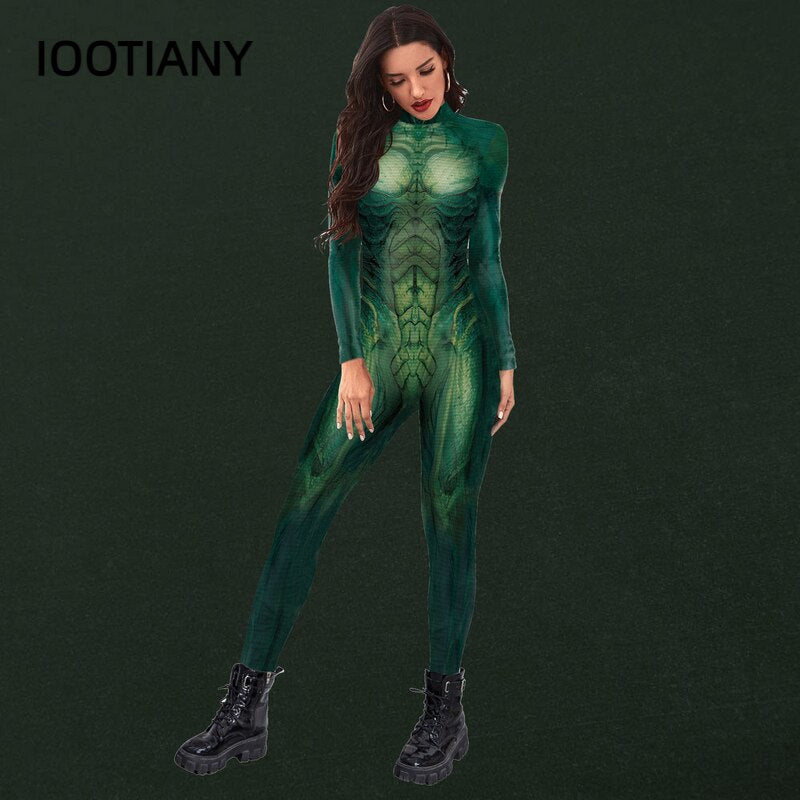 Sexy Green Alien Costume, Seamless Bodysuit Sexy Alien Outfit –  SeventhLove's