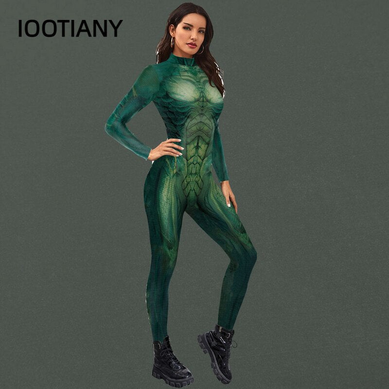 Sexy Green Alien Costume, Seamless Bodysuit Sexy Alien Outfit SeventhLove's Sexy Green Alien Costume, Seamless Bodysuit Sexy Alien Outfit SeventhLove's