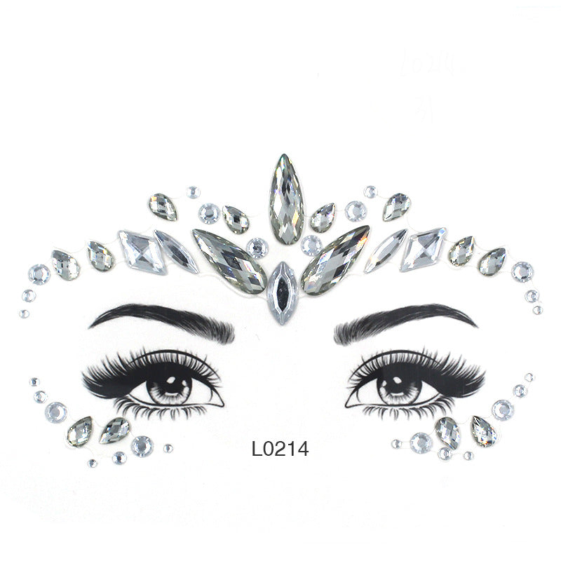 Eye Glitter Rainbow Tattoo Stickers, Sexy Breast Stickers, Colorful Diy Eye Stickers