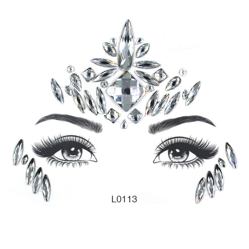 Face And Forehead Stickers, Sexy Chest Stickers, Party Makeup Accessories