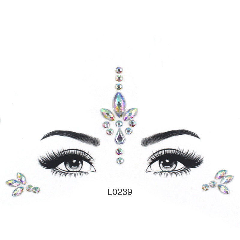 Eye Glitter Rainbow Tattoo Stickers, Sexy Breast Stickers, Colorful Diy Eye Stickers