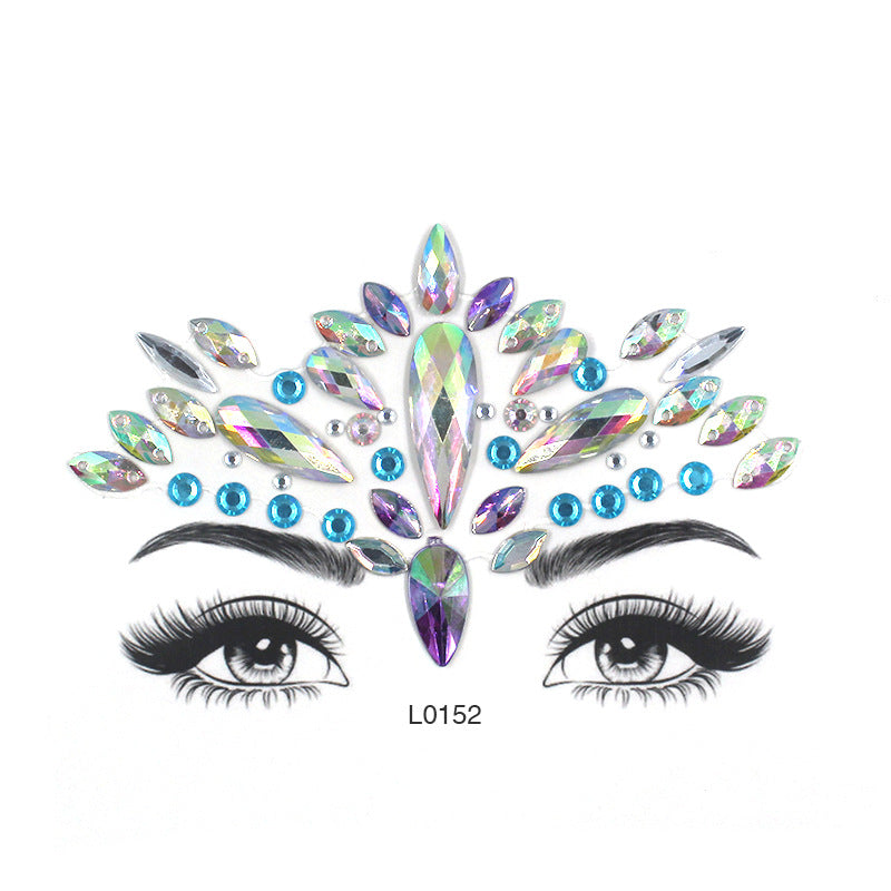 Eye Glitter Rainbow Tattoo Stickers, Sexy Breast Stickers, Colorful Diy Eye Stickers