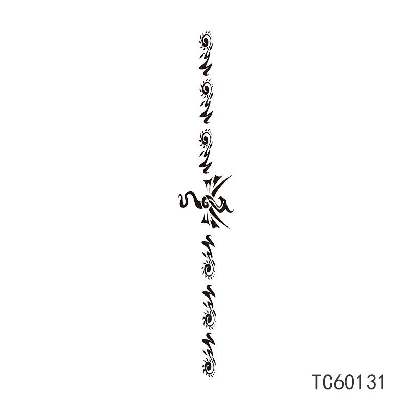 Wrist Tattoo Stickers Disposable Collarbone Sexy Flower Tattoo Stickers Dark Series