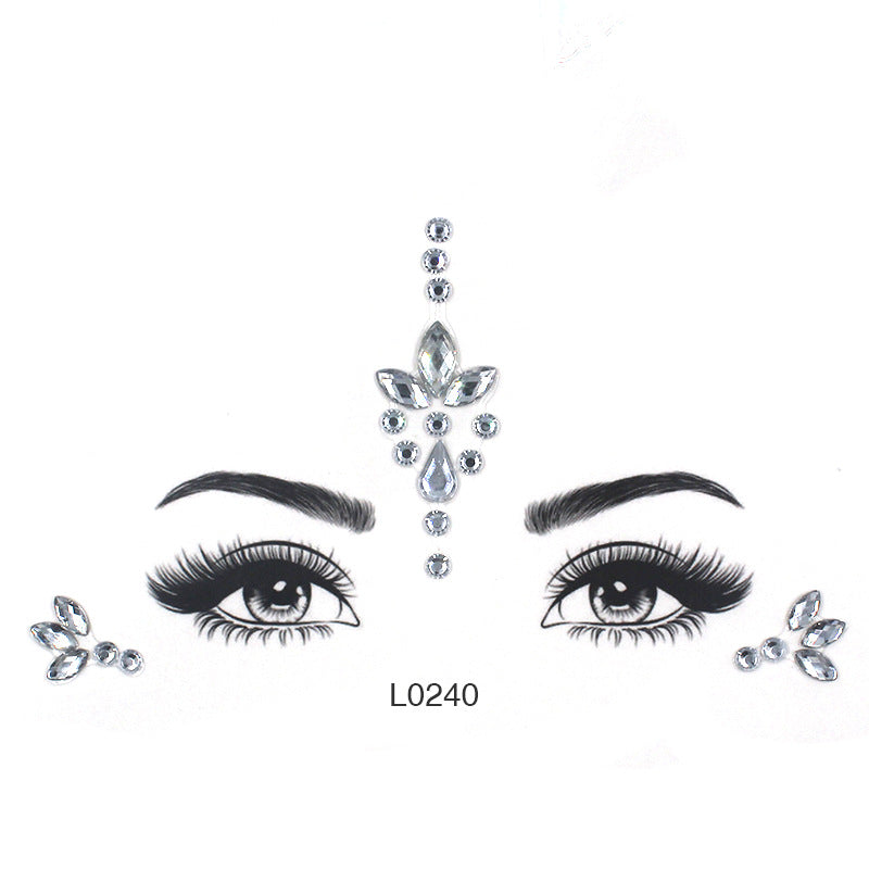 Eye Glitter Rainbow Tattoo Stickers, Sexy Breast Stickers, Colorful Diy Eye Stickers