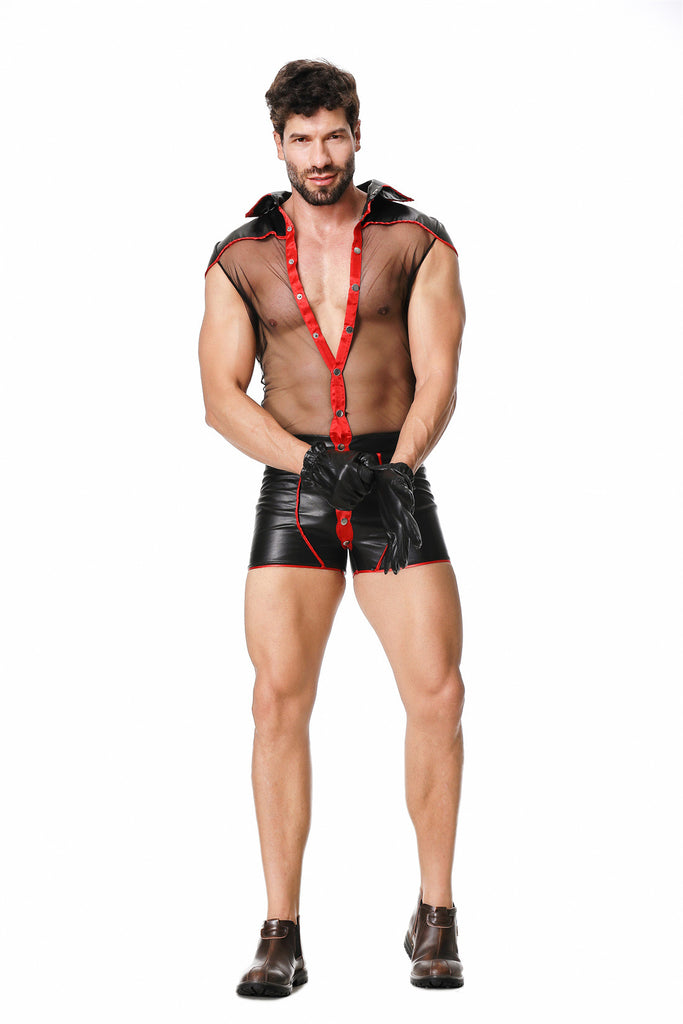 Men's Sexy Lingerie Game Cosplay Devil Male Nurse Sexy See-Through   SeventhLove's
