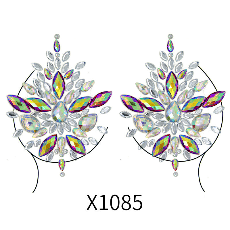 Eye Glitter Rainbow Tattoo Stickers, Sexy Breast Stickers, Colorful Diy Eye Stickers