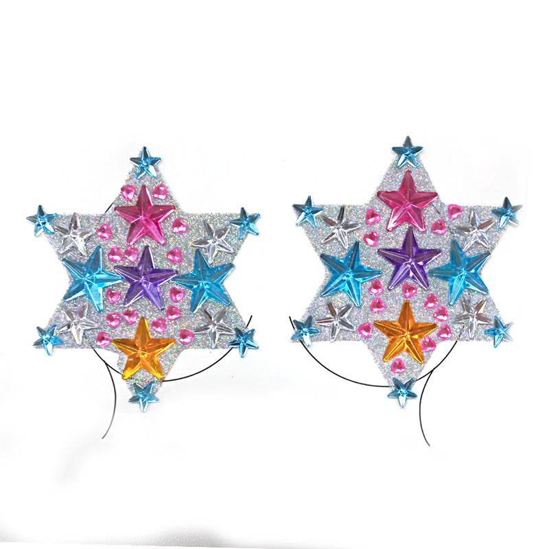 Eye Glitter Rainbow Tattoo Stickers, Sexy Breast Stickers, Colorful Diy Eye Stickers