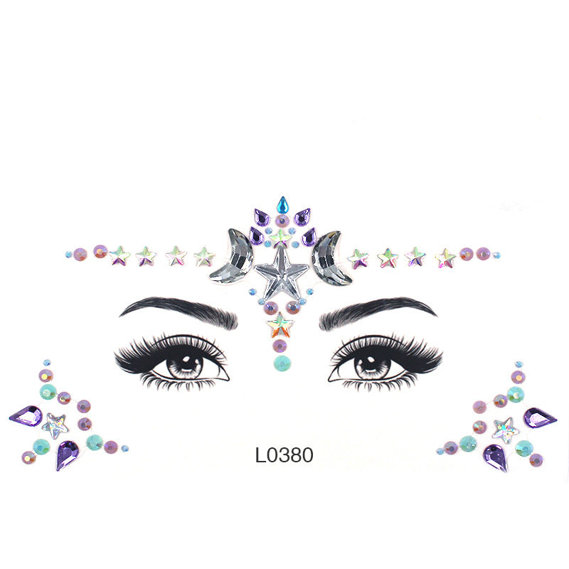 Eye Glitter Rainbow Tattoo Stickers, Sexy Breast Stickers, Colorful Diy Eye Stickers