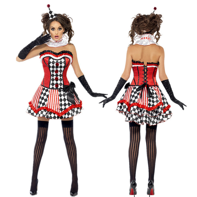 Womens Sexy Clown Costume Outfit, Sexy Clown Halloween Costumes For Wo SeventhLove's Womens Sexy Clown Costume Outfit, Sexy Clown Halloween Costumes For Wo SeventhLove's