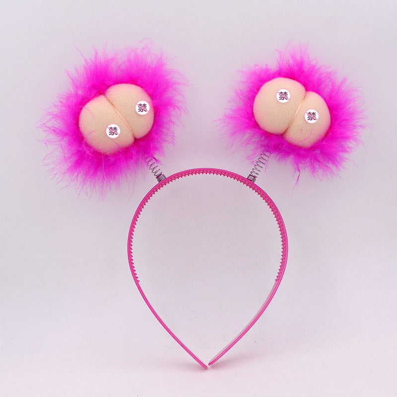 Bachelor Party Sexy Headgear Prom Bird Headband Pink Head Buckle Props