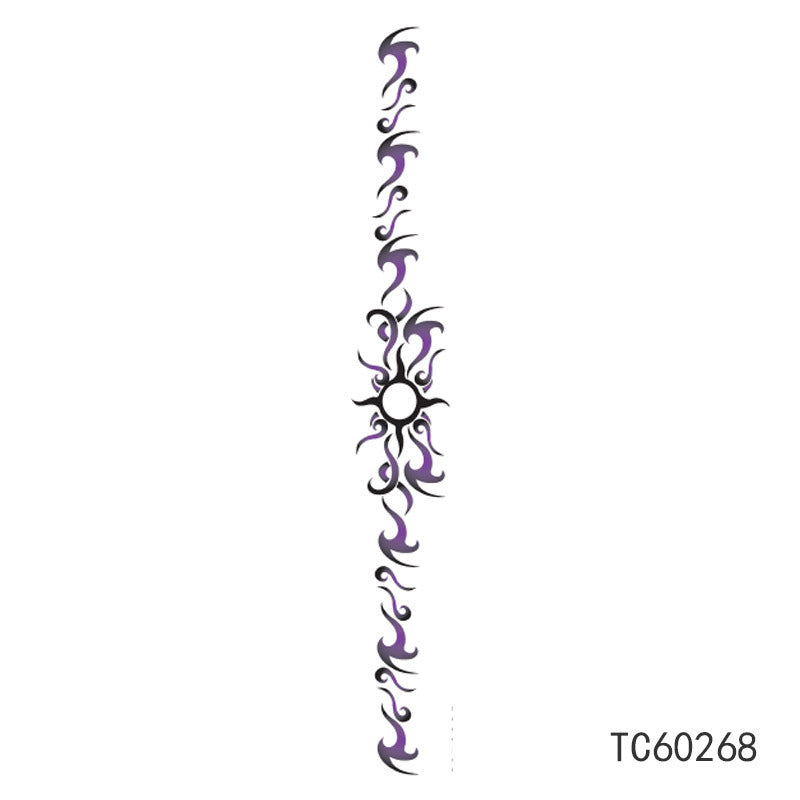 Wrist Tattoo Stickers Disposable Collarbone Sexy Flower Tattoo Stickers Dark Series