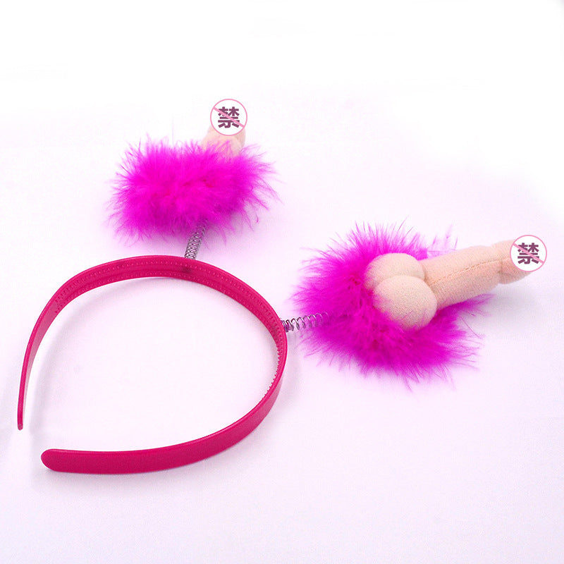 Bachelor Party Sexy Headgear Prom Bird Headband Pink Head Buckle Props